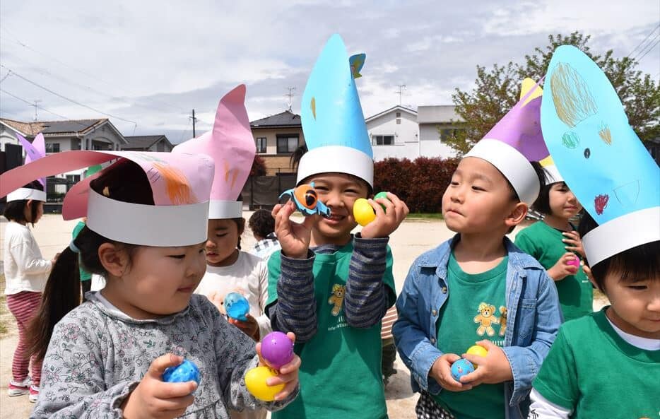 Easter Egg Hunt,ヒルトップインターナショナルスクール,熊本インターナショナルスクール,熊本英語幼稚園,熊本英語保育園,Hilltop International School